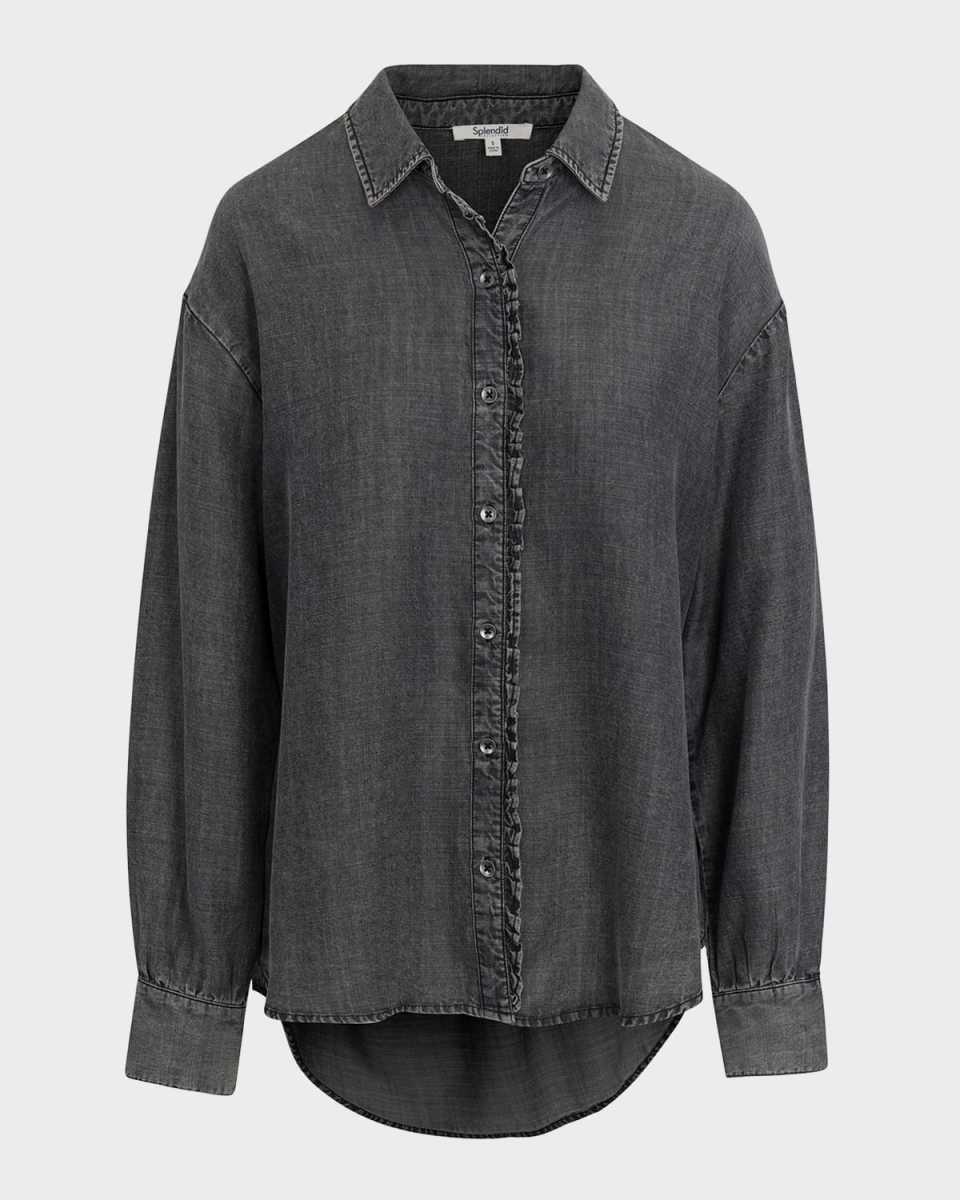 Lia Denim Button-Front Shirt