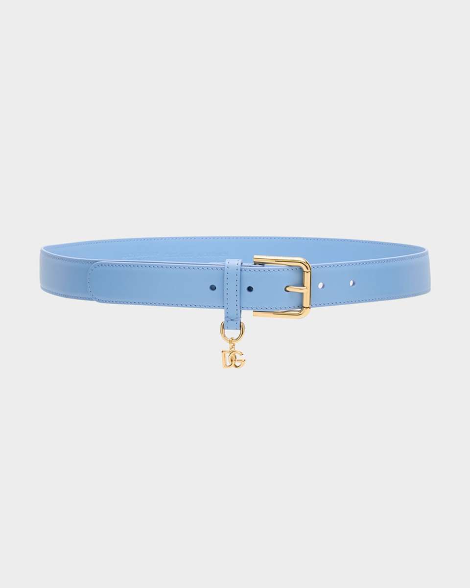 DG Charm Smooth Leather & Brass Belt