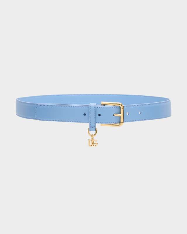 DG Charm Smooth Leather & Brass Belt