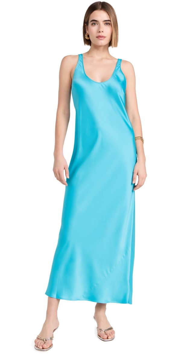 L'AGENCE Akiya Tank Dress Blue Atoll
