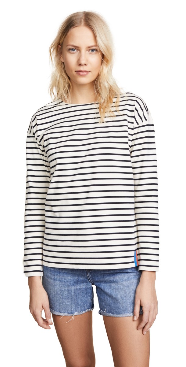 KULE The Boyfriend Top Cream/Navy
