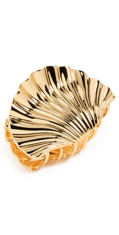 LELET NY Glossy Shell Claw Clip Gold