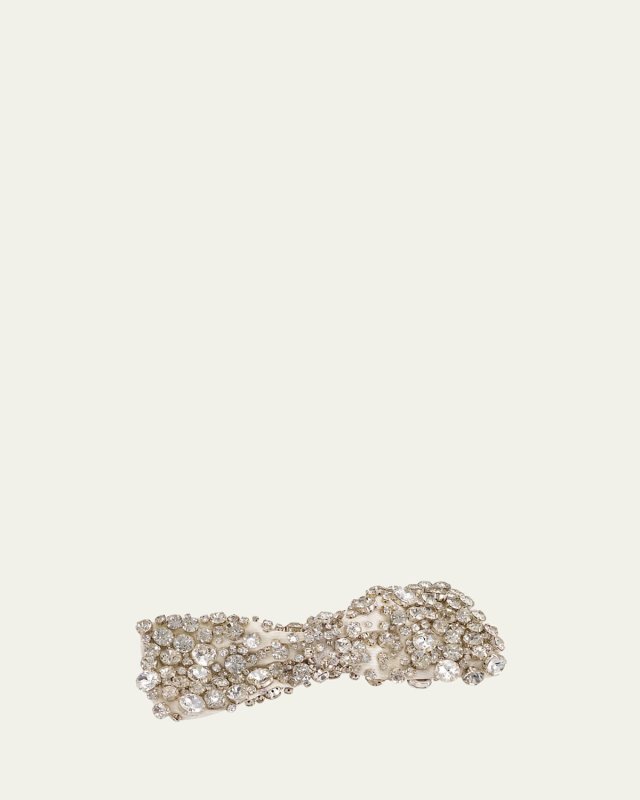 Hannah Silk Bow W/ Crystals
