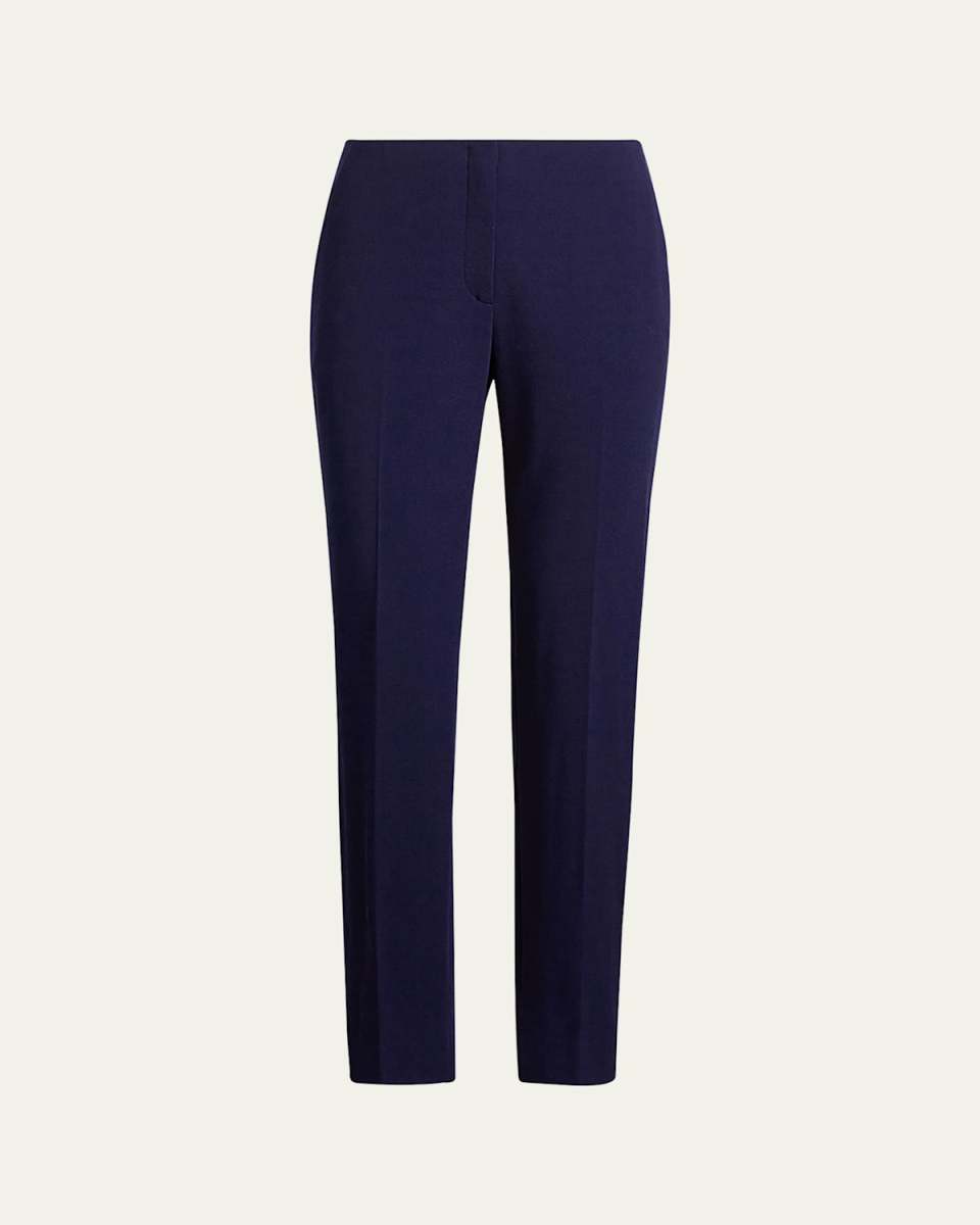 Simone Wool Straight-Leg Pants