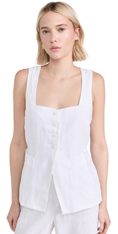FAITHFULL THE BRAND Maya Vest White