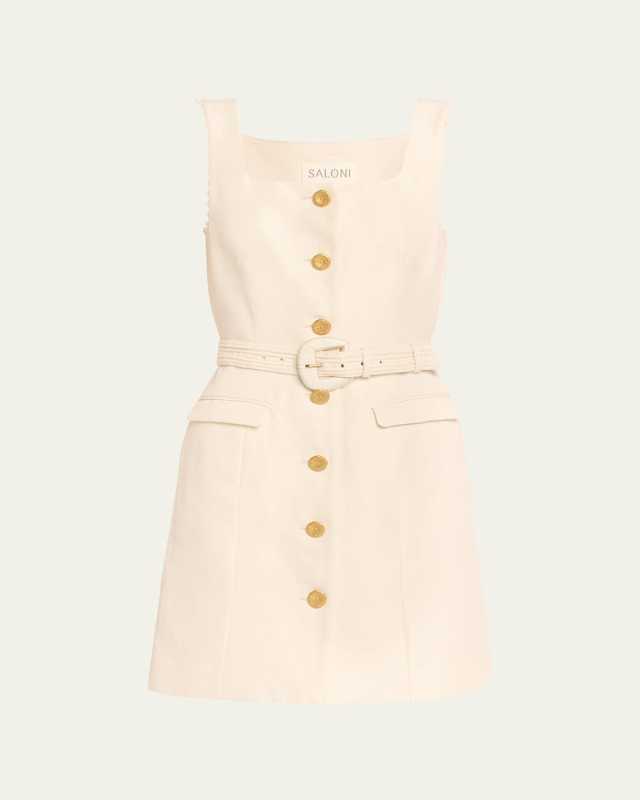 Mika Sleeveless Belted Mini Dress