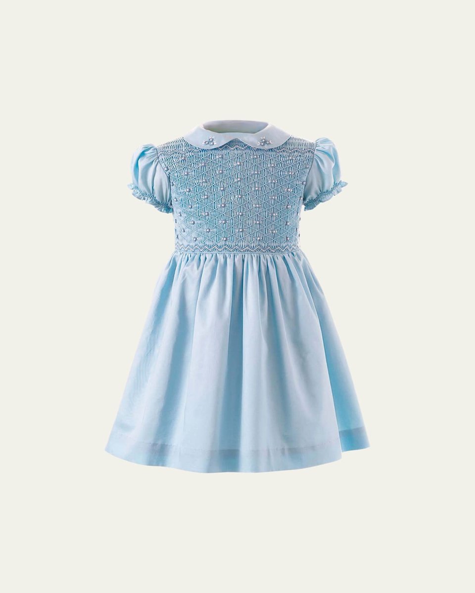 Girl's Rose Smocked Dress, Size 3-10