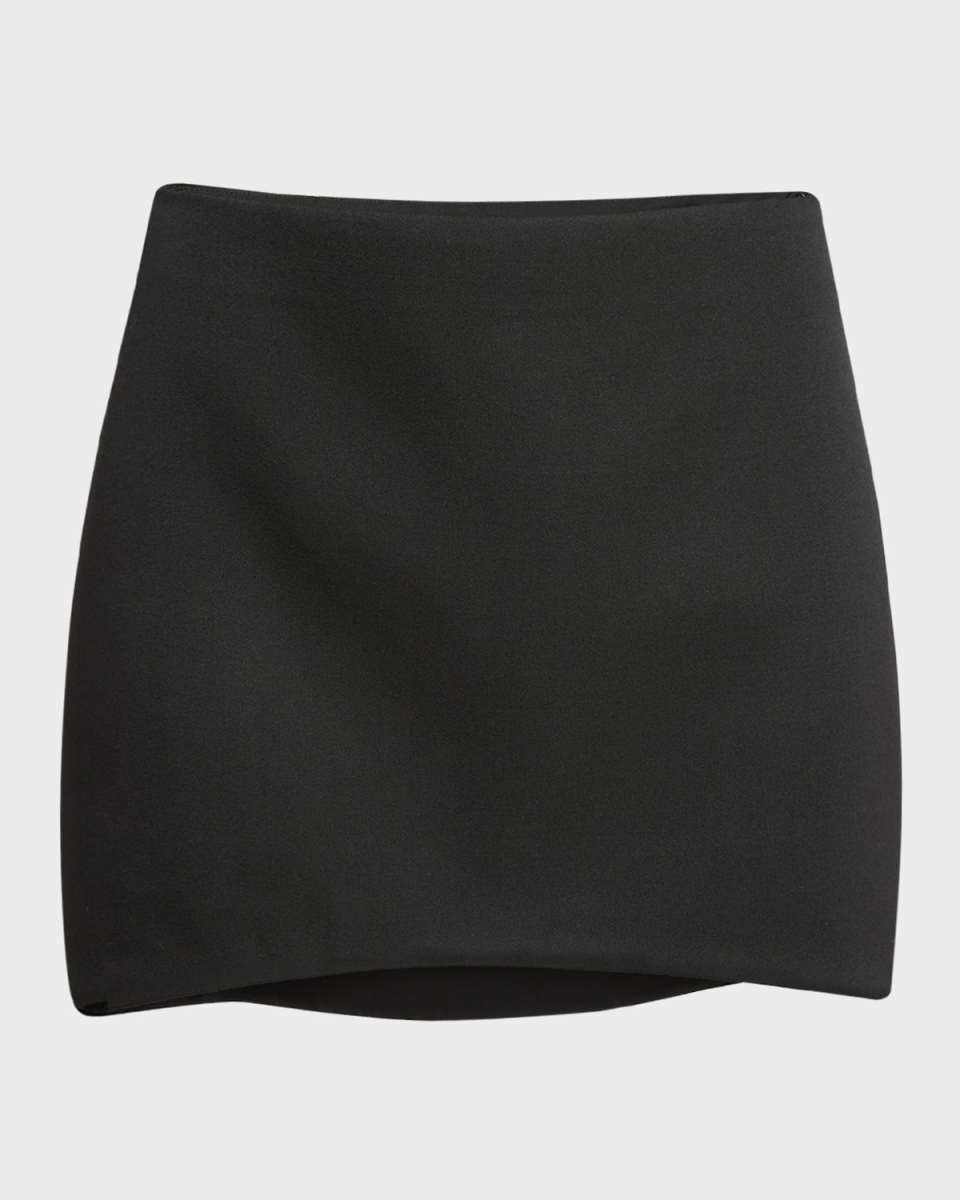 Short Wool Pencil Skirt