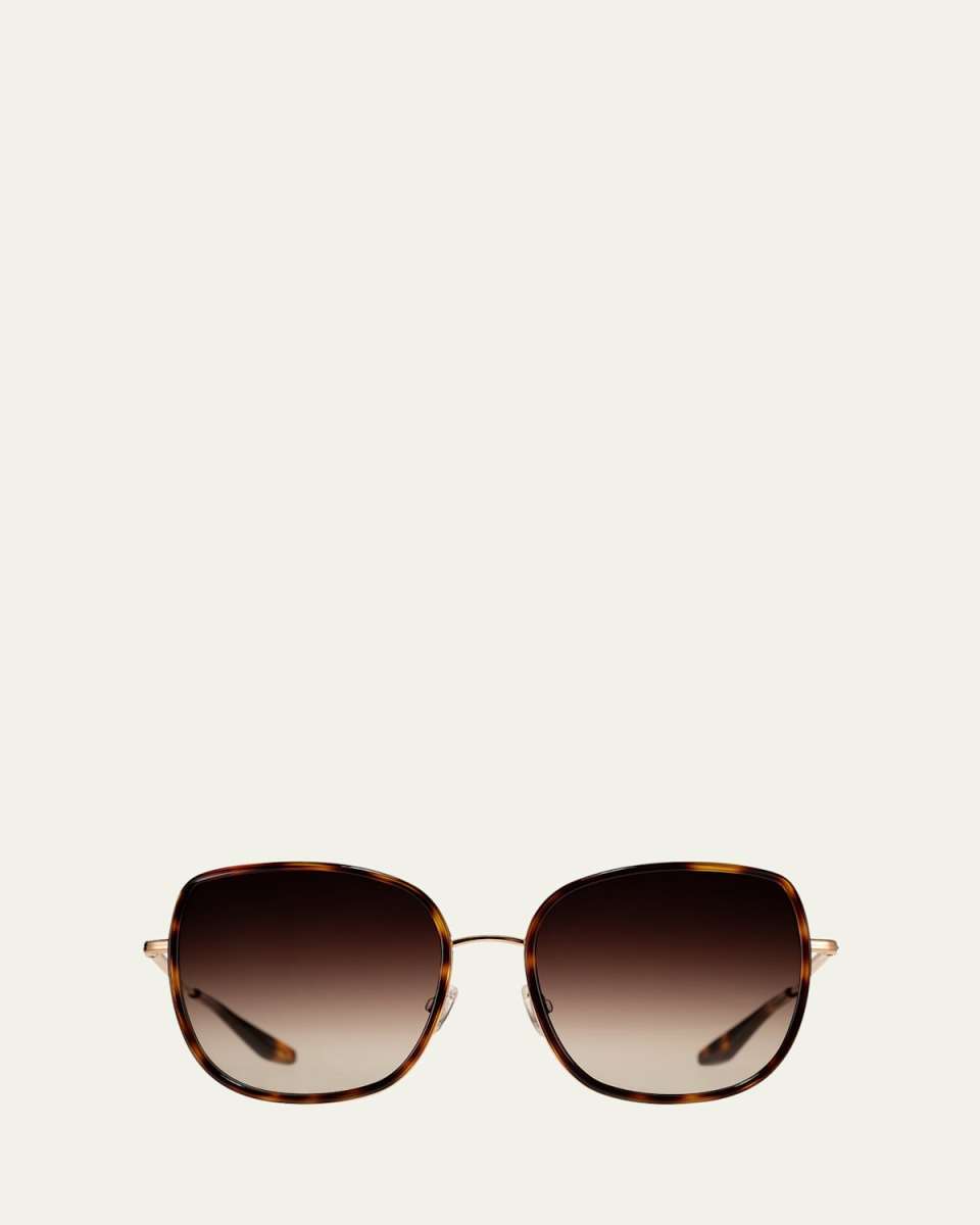 Vega Acetate & Titanium Butterfly Sunglasses