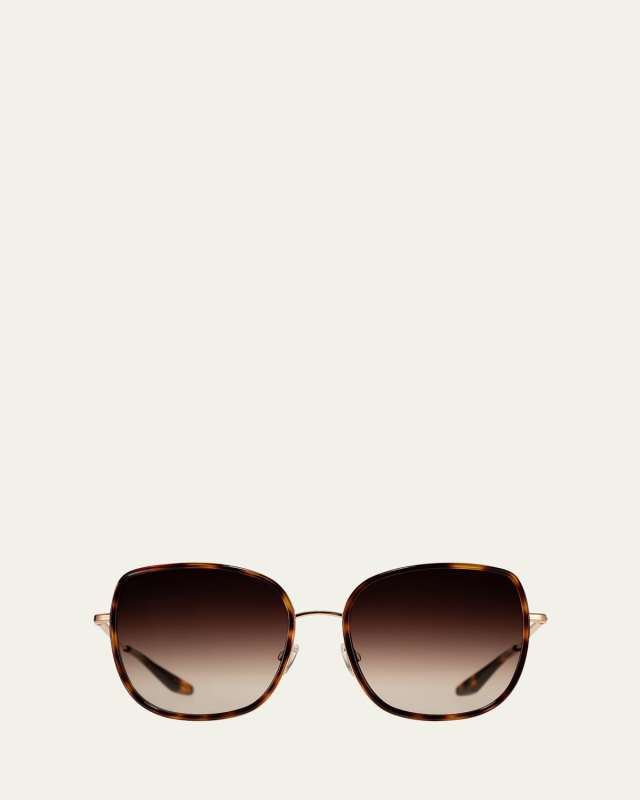Vega Acetate & Titanium Butterfly Sunglasses