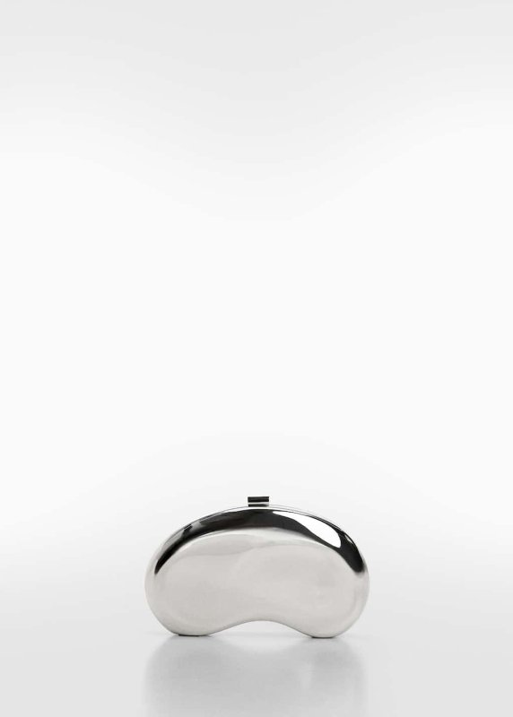 MANGO Metallic clutch bag