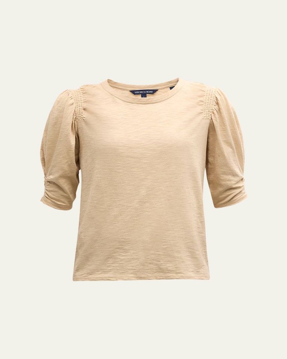 Jessa Ruched-Sleeve T
