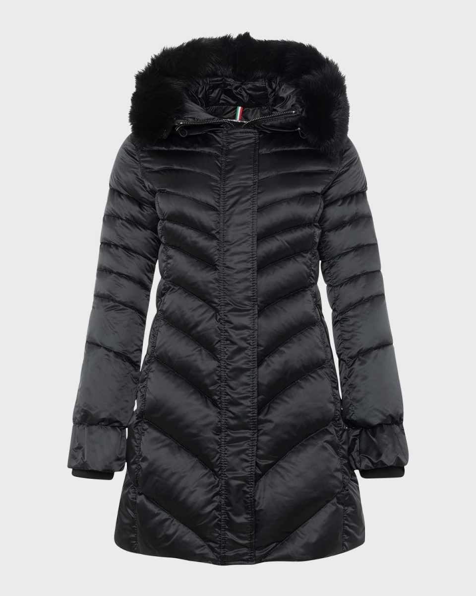 Apres-Ski Jacket With Detachable Toscana Lamb Hood Tri