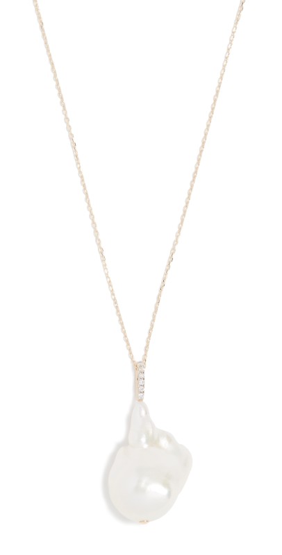 Mateo 14K Baroque Pearl Necklace Yellow Gold