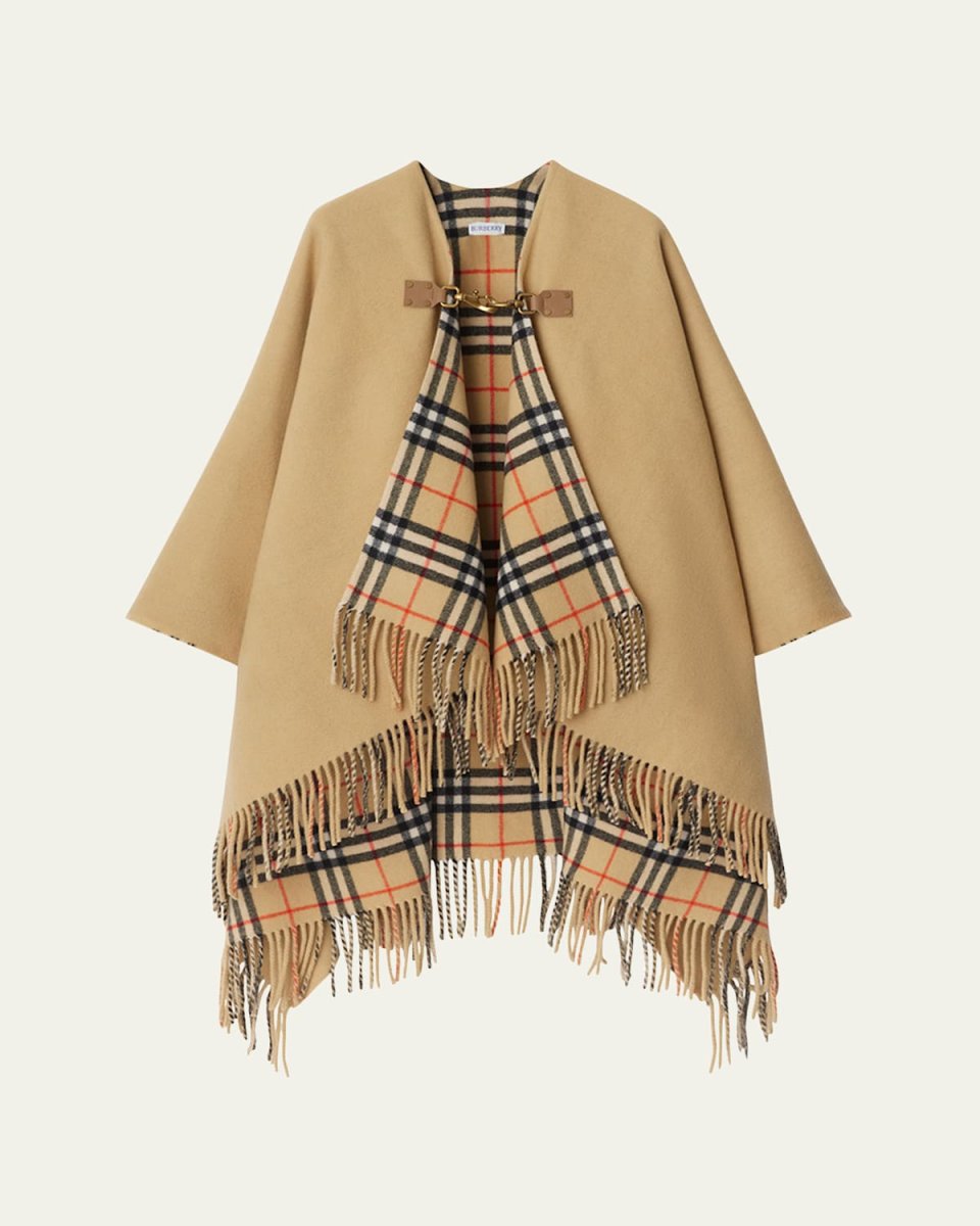 St. Marsh Fringe Wool Cape