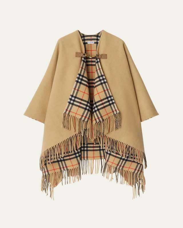 St. Marsh Fringe Wool Cape