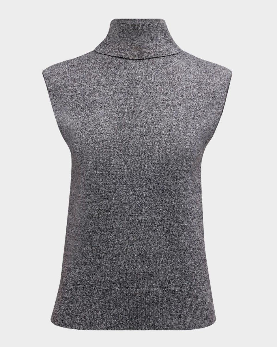 Contro Turtleneck Knit Vest