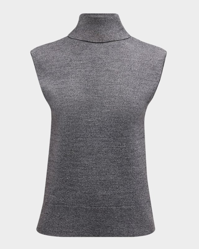Contro Turtleneck Knit Vest