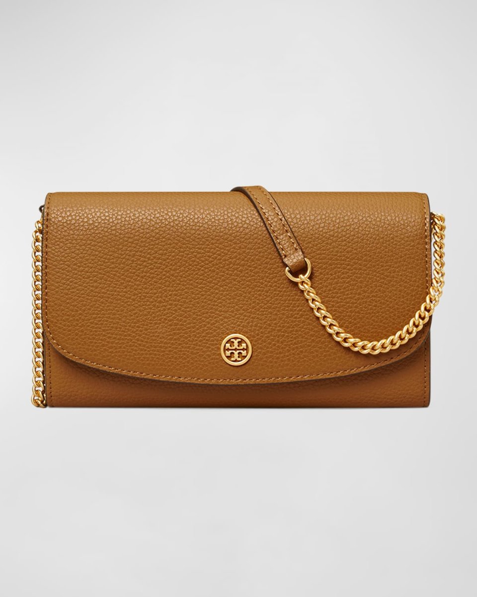 Robinson Flap Leather Wallet on Chain