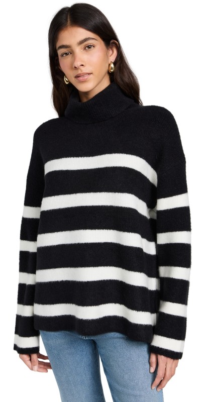 Velvet Encin Turtleneck Sweater Black/Milk