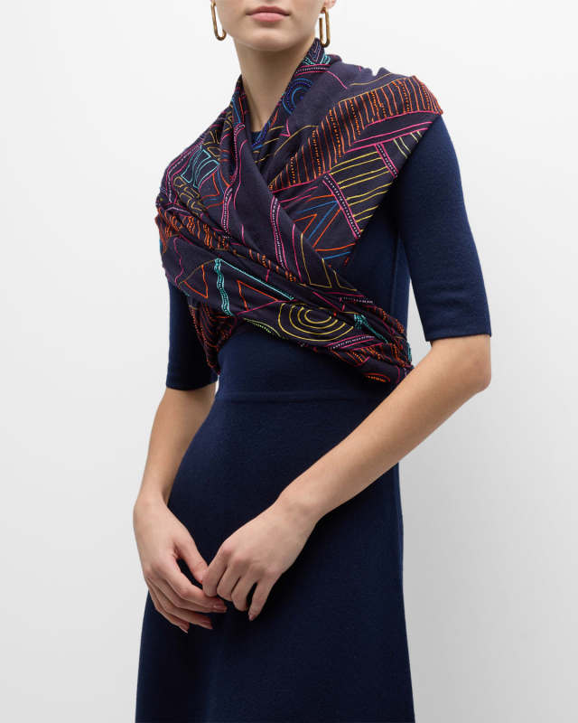 Broadway Dreams Merino Wool & Silk Scarf
