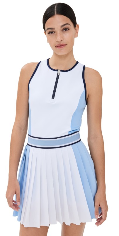 Greyson Color Block Leo Dress Arctic/Wolf Blue