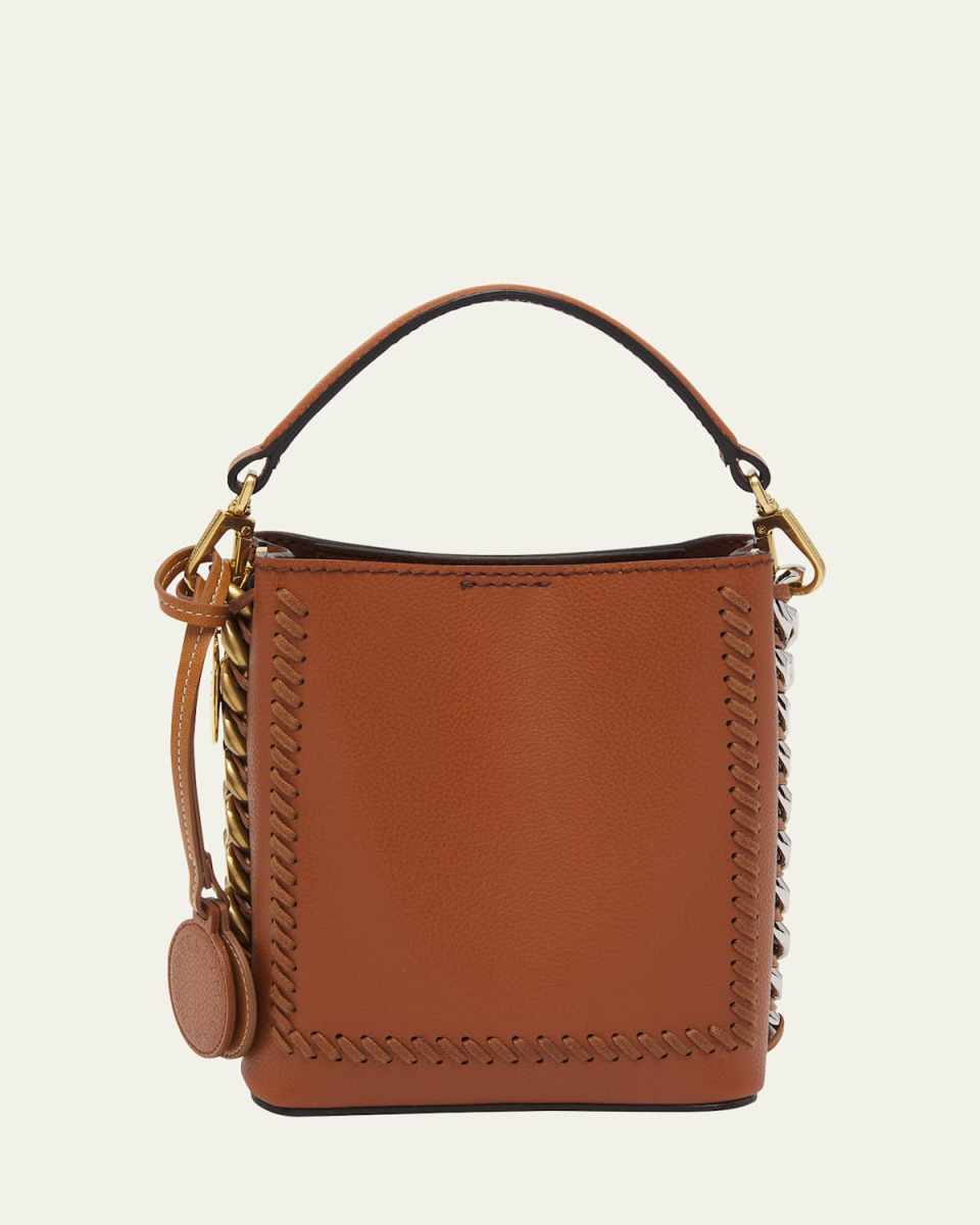 Eco Vegan Leather Chain Bucket Bag