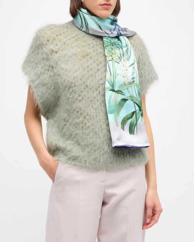 Vanessa Double-Sided Silk Scarf