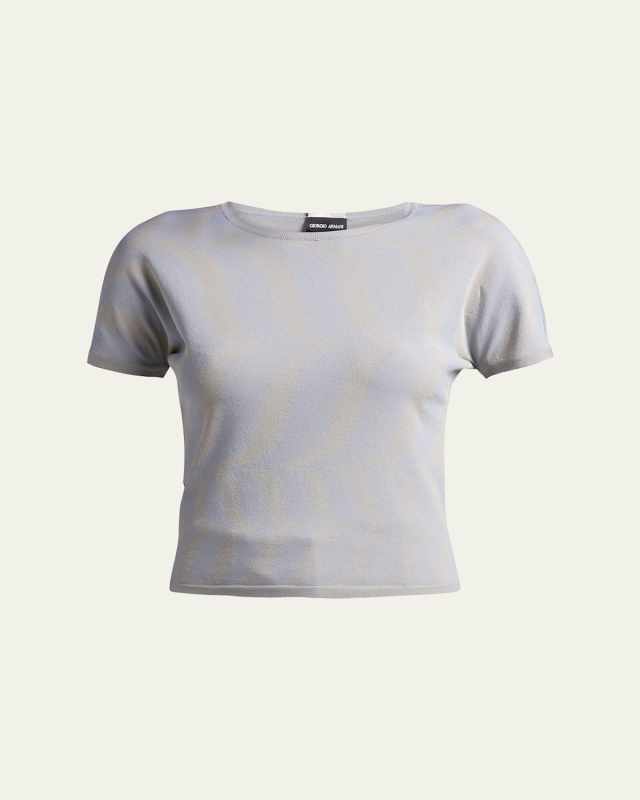 Abstract Chevron Jacquard Knit Top