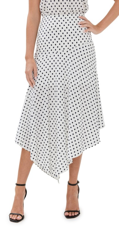 Veronica Beard Rosemary Skirt Ecru/Navy