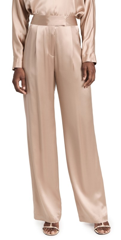 The Sei Wide Leg Trousers Champagne
