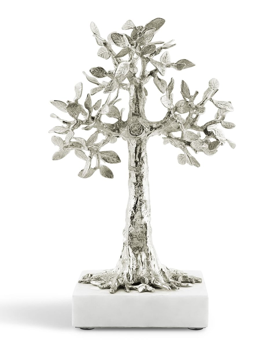 Foliated Cross Nickelplate Sculpture