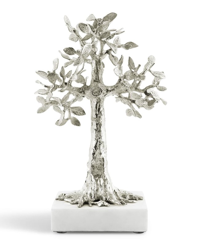 Foliated Cross Nickelplate Sculpture