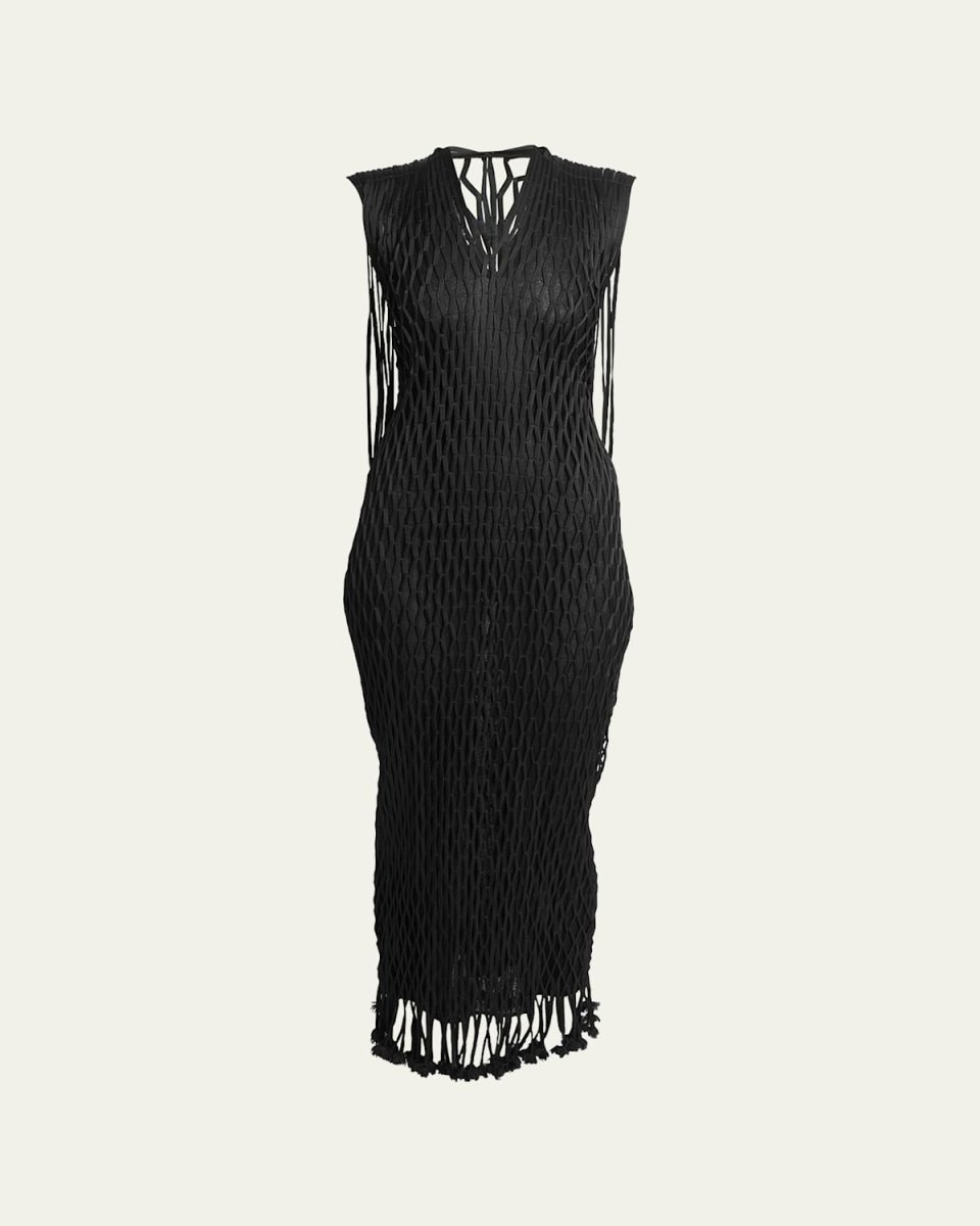 Tauba Satin Ribbon Body-Con Dress