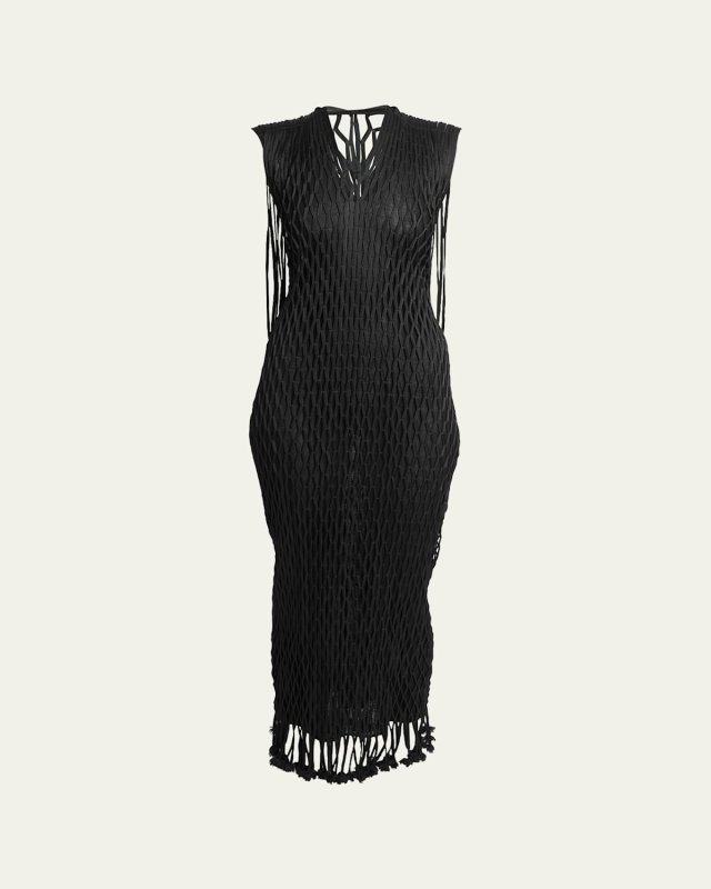Tauba Satin Ribbon Body-Con Dress