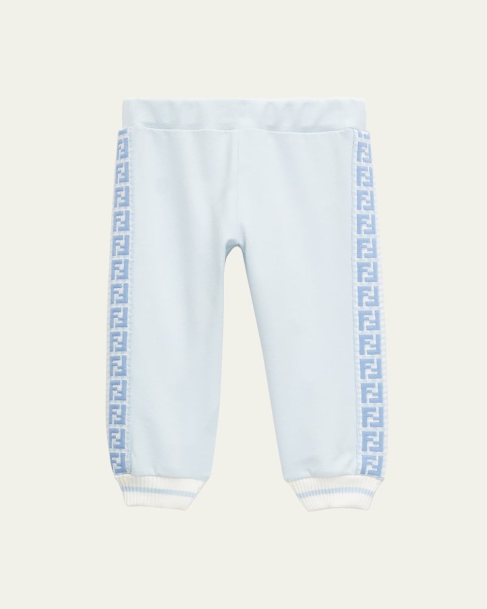 Kid's Monogram Tape Sweatpants, Size 3M-18