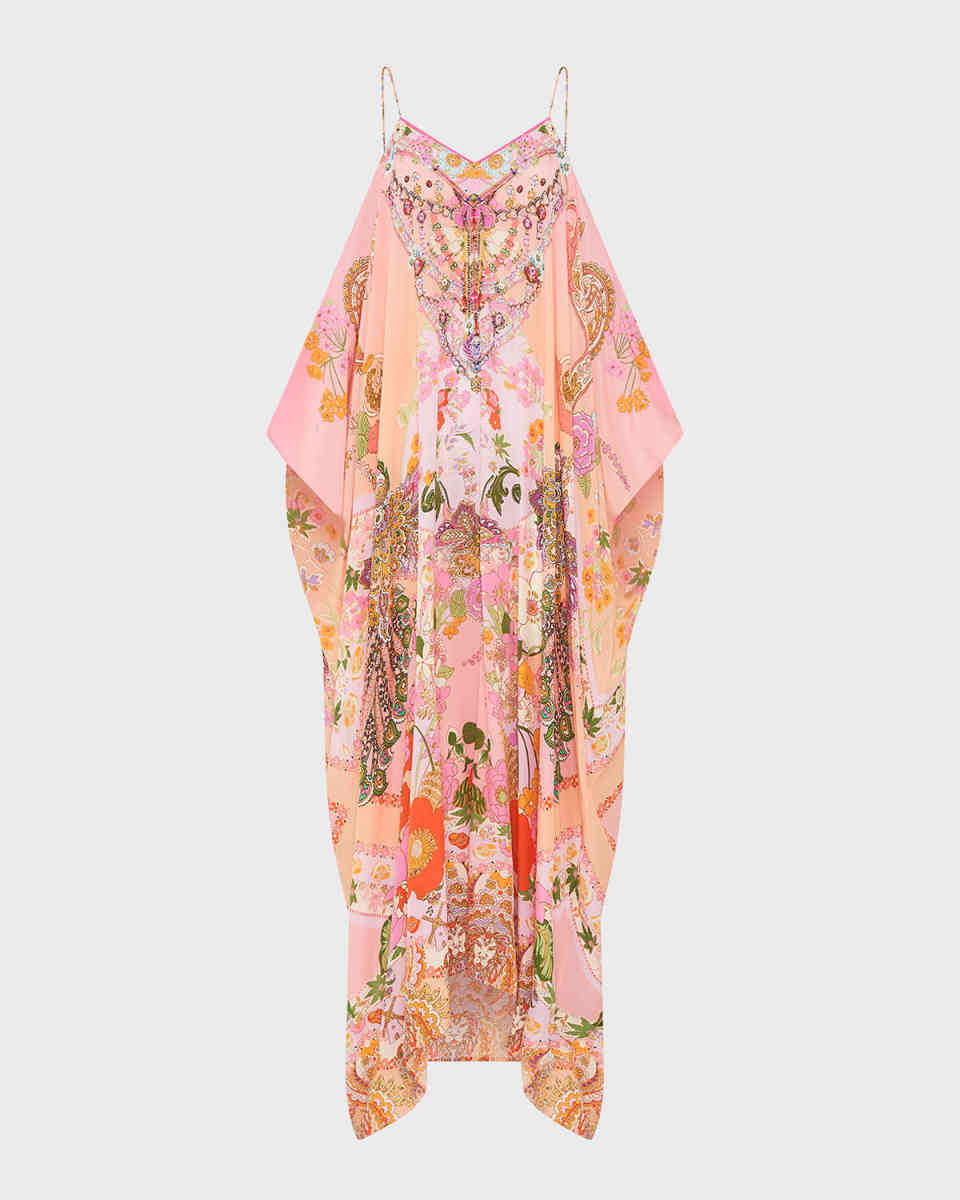 Clever Clogs Crystal Shoestring Strap Kaftan
