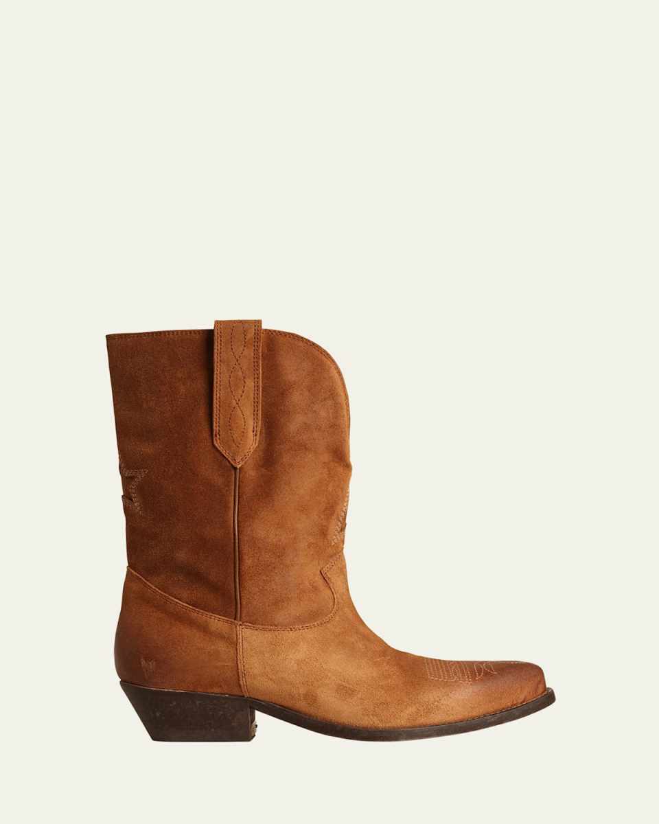 Wish Star Suede Western Boots