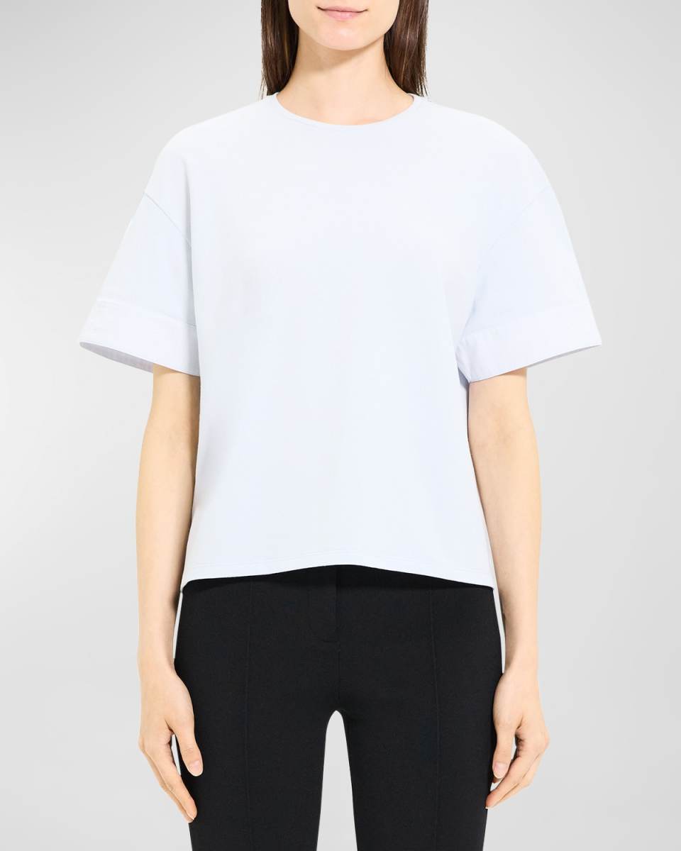 Combo Cuff Short-Sleeve T-Shirt