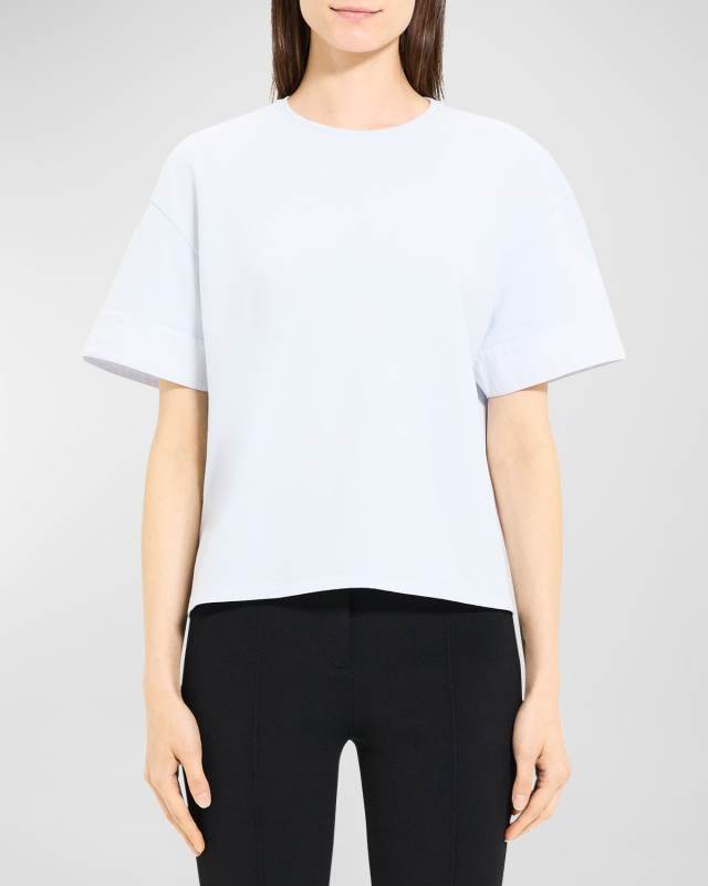 Combo Cuff Short-Sleeve T-Shirt