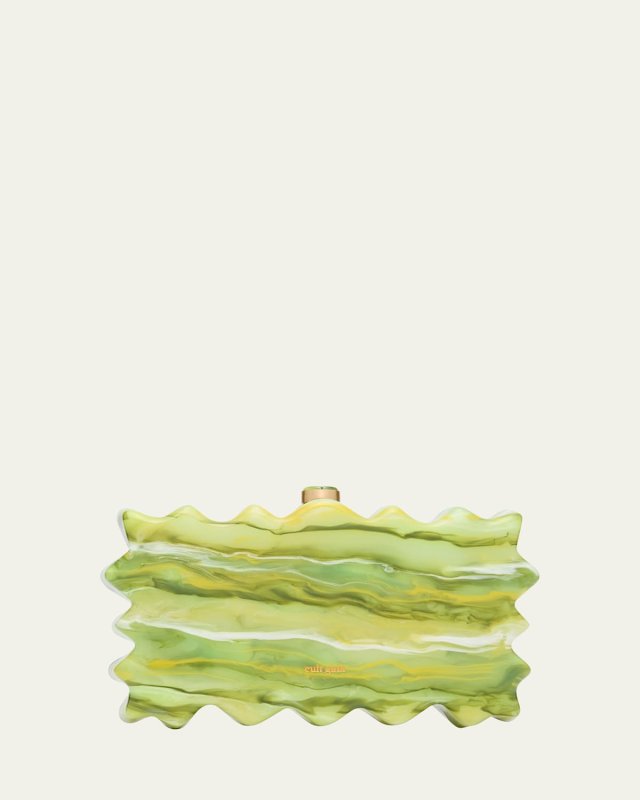 Paloma Wavy Marble Clutch Bag