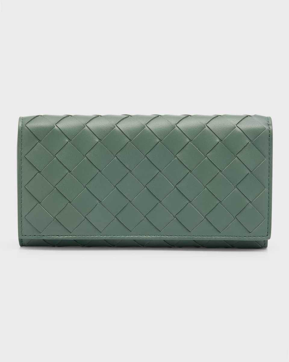 Intrecciato Large Flap Wallet