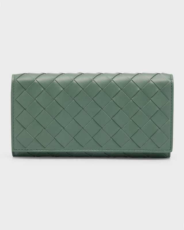 Intrecciato Large Flap Wallet