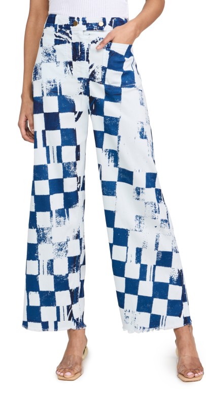 Raquel Allegra Tripoli Pants Ice Blue/Midnight