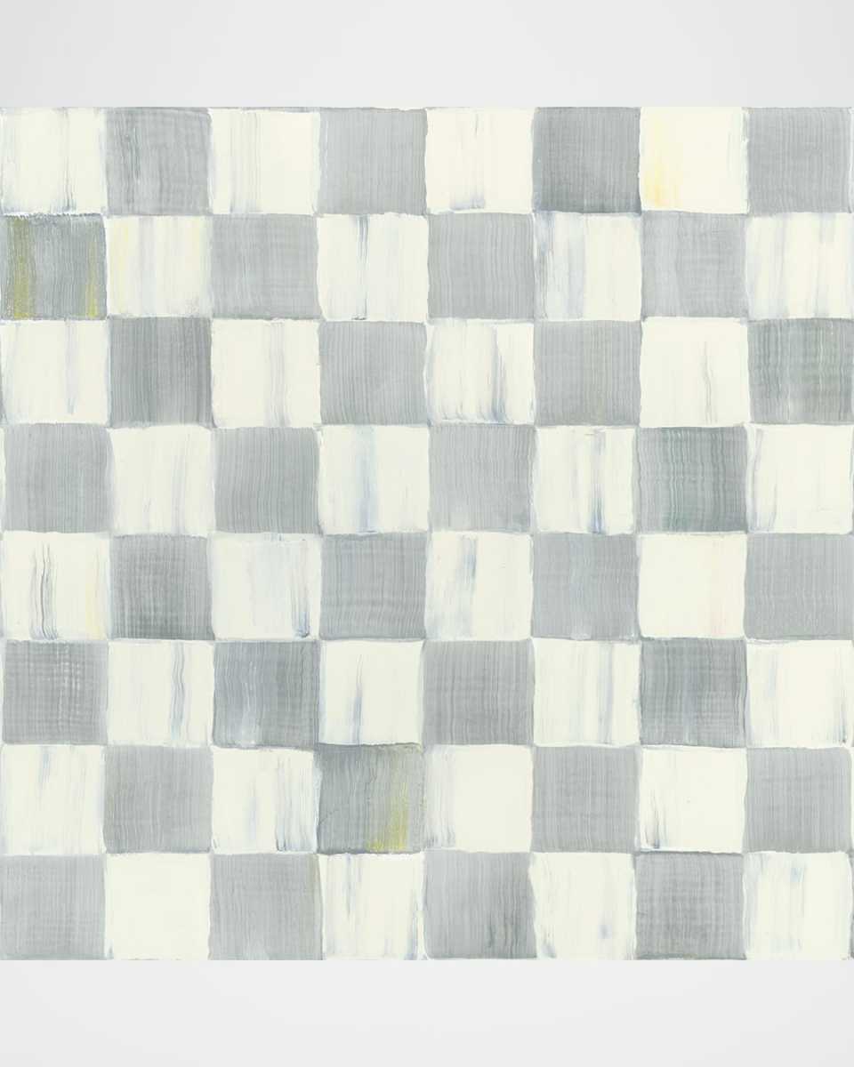 Sterling Check Wallpaper, 20.5" x 32.8'