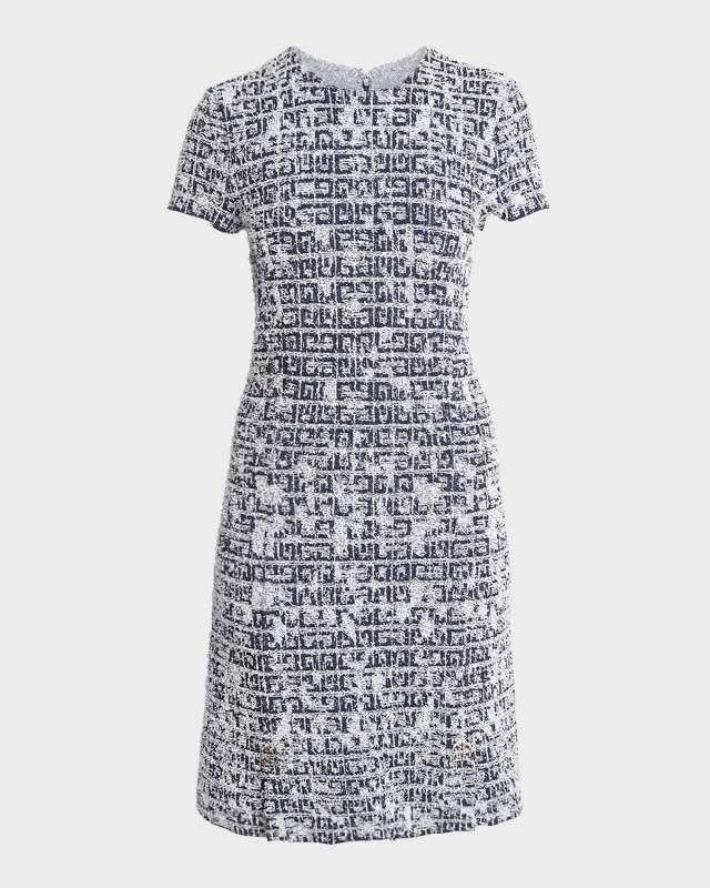 Lurex Tweed 4G-Print Mini Dress