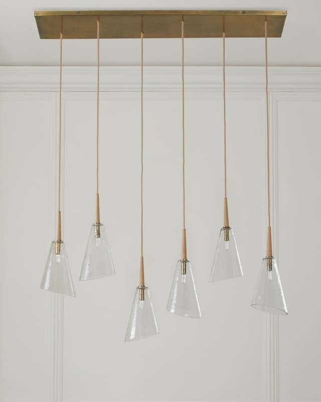 Veraldi 6-Light Linear Chandelier - 53"