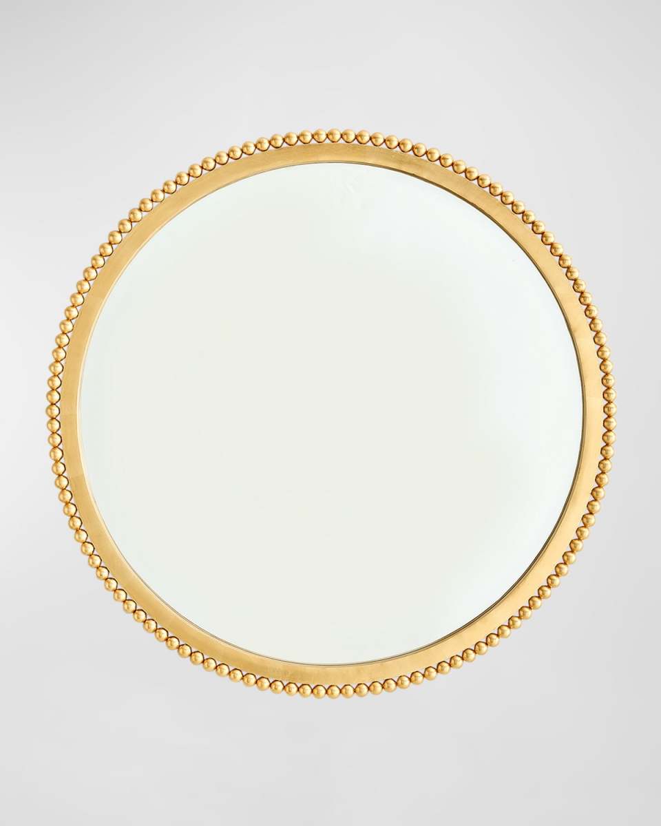 Ball Bearing Gold Leaf Mirror, 40" Round
