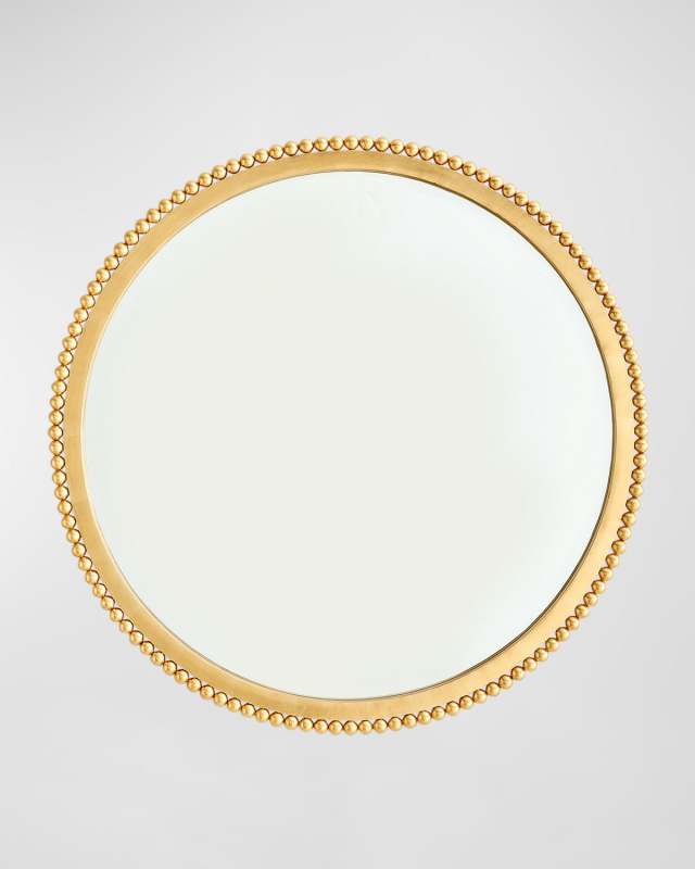 Ball Bearing Gold Leaf Mirror, 40" Round