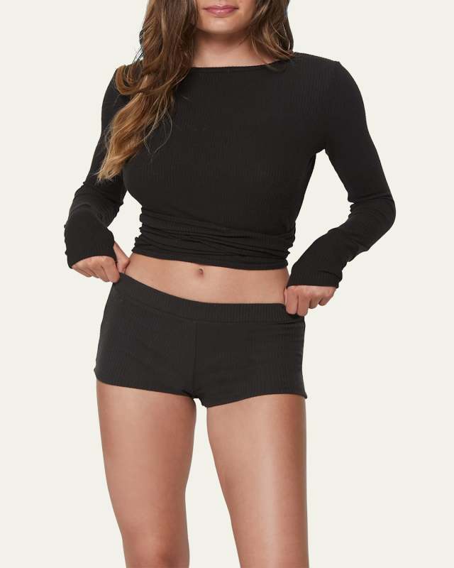 Ballet Rib Reversible Wrap Sweat